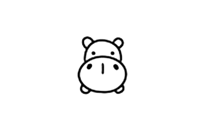 可爱河马头像怎么画-图3