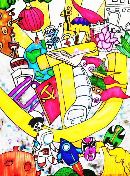 党的一百岁生日来了！经典儿童画