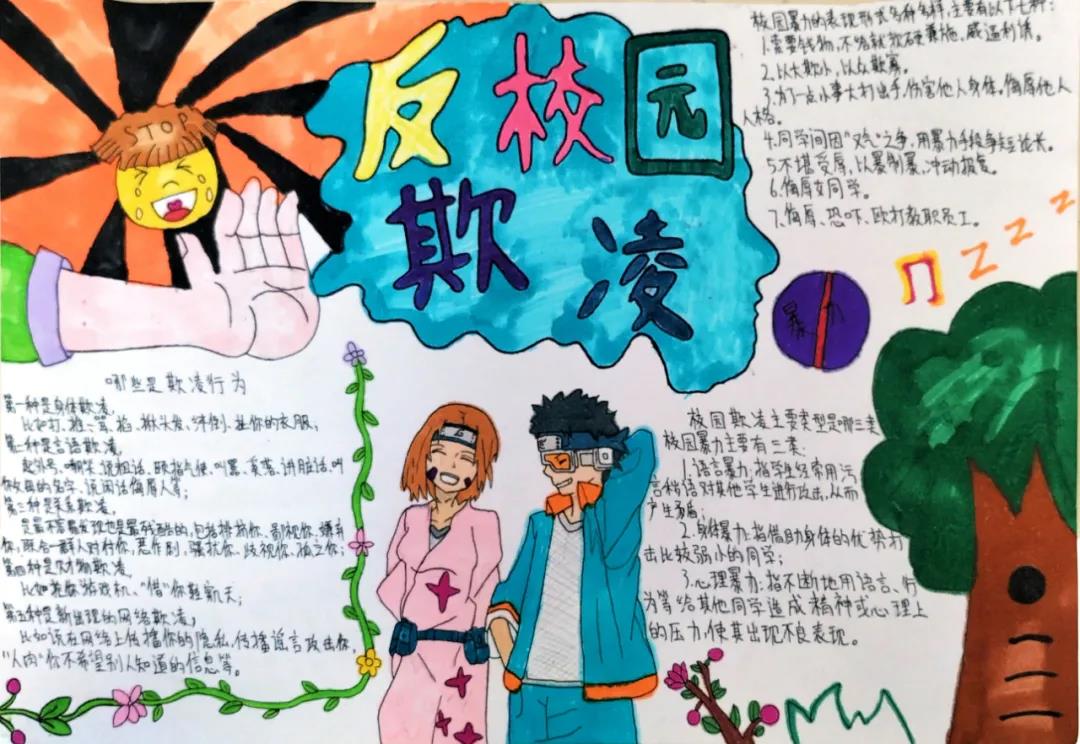 远离校园欺凌手抄报怎么画好看-图3