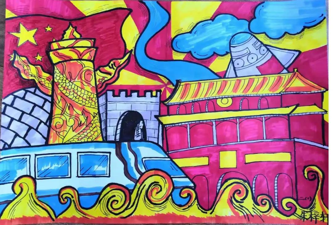 “从小学党史 永远跟党走”主题绘画-图3