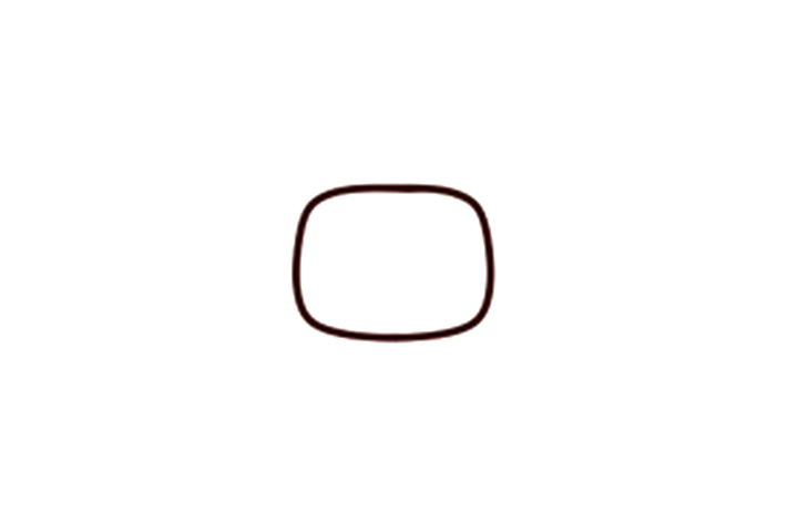 超简单电视机简笔画画法步骤-图1