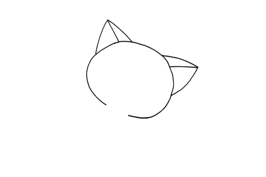 罗小黑简笔画画法教程-图1