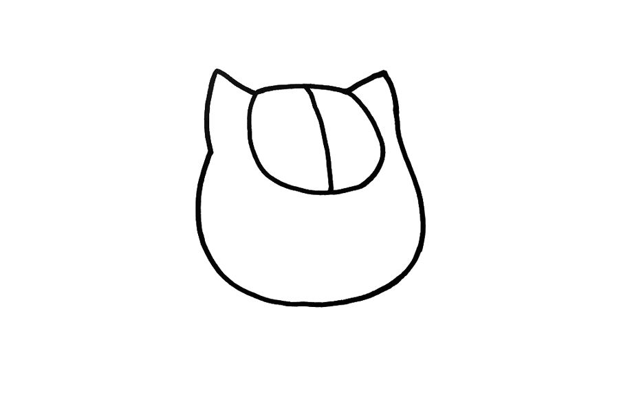 可爱猫咪老师简笔画画法-图1