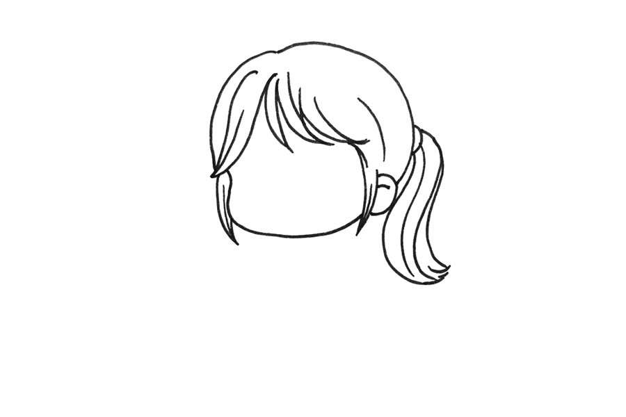 美丽女医生简笔画画法步骤-图1