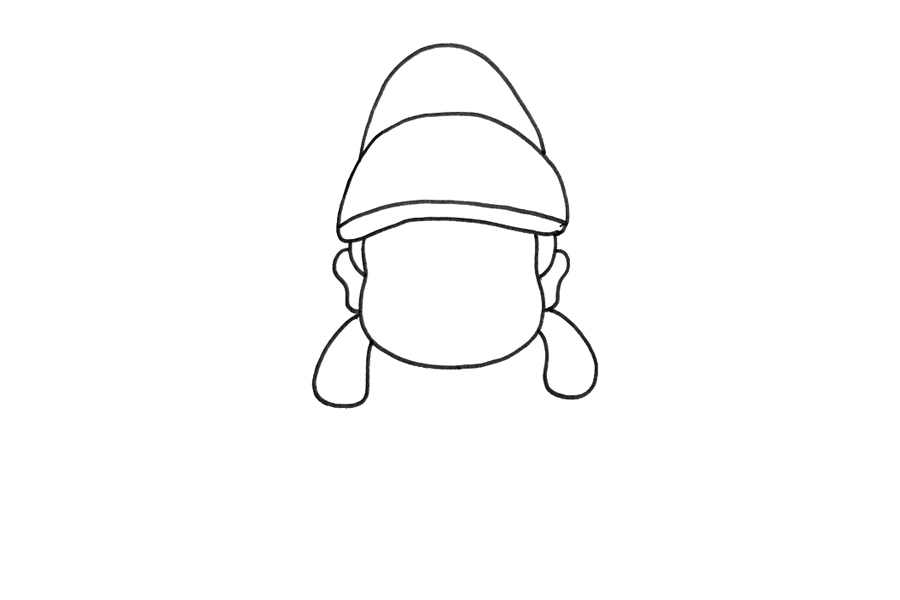 一步一步学画可爱李白简笔画-图2