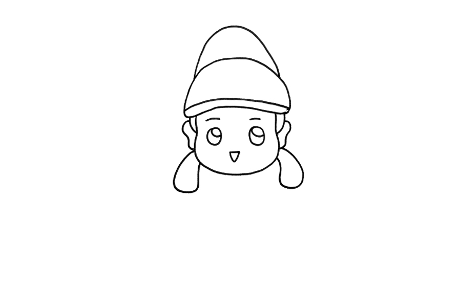 一步一步学画可爱李白简笔画-图3