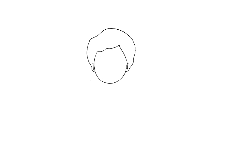 李兰英院士简笔画画法步骤-图1