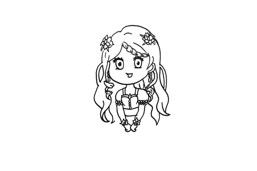 怎么画灵公主漂亮-图3