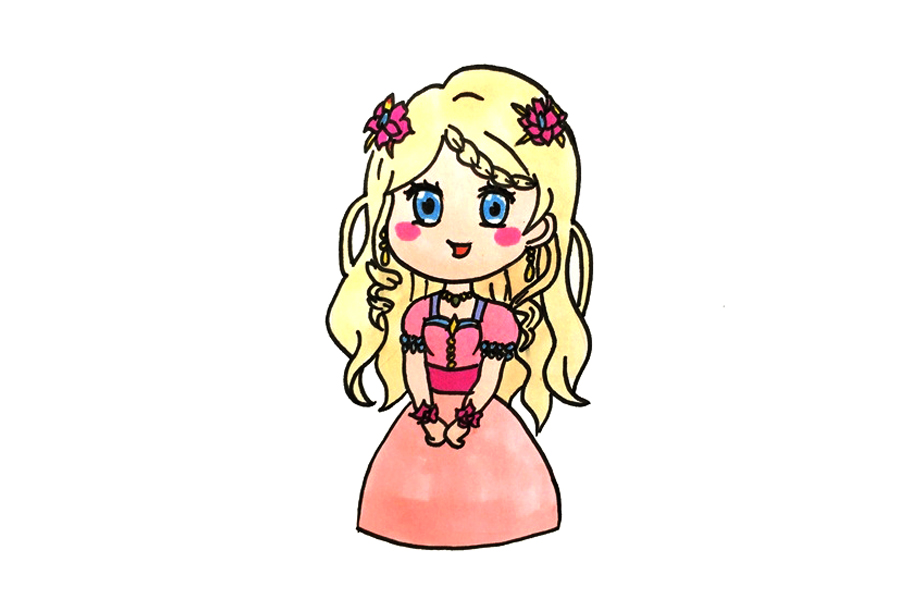 怎么画灵公主漂亮