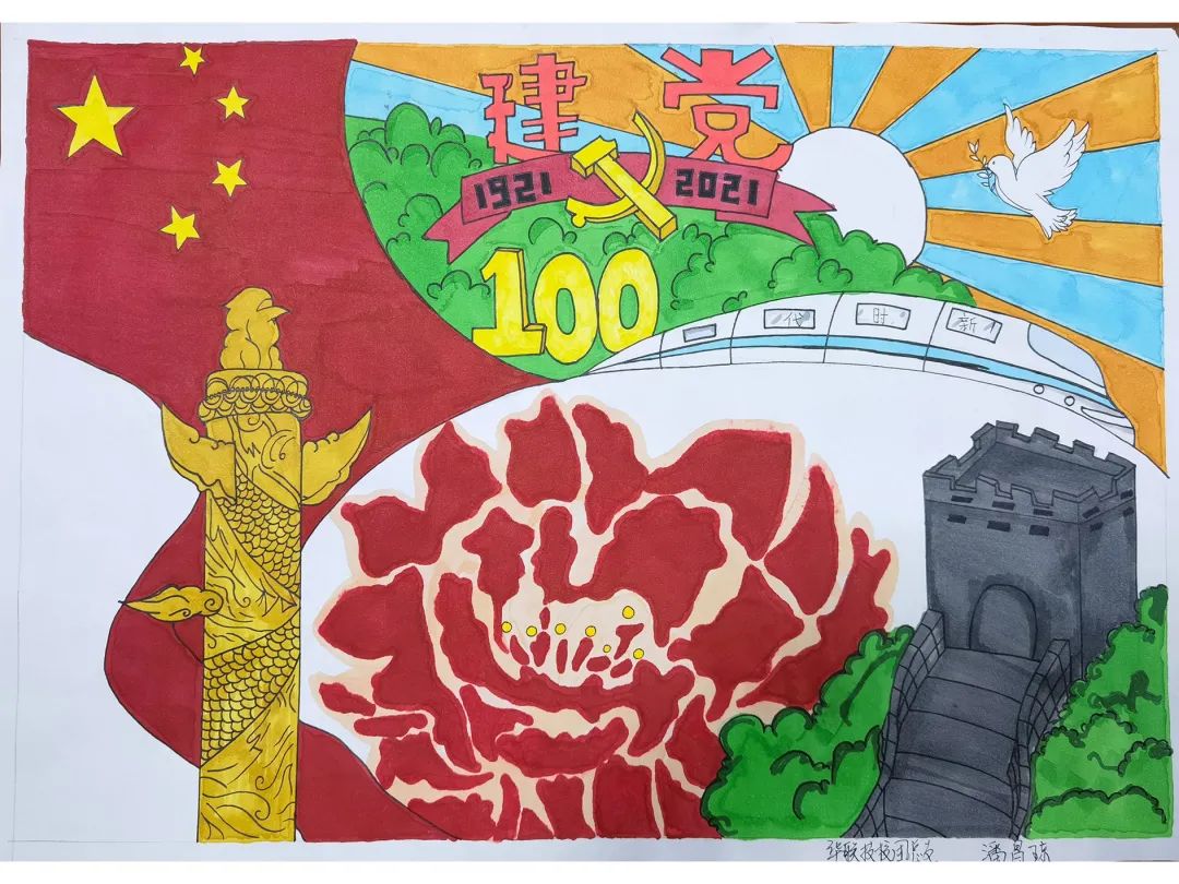 纪念一二九运动85周年绘画-图3