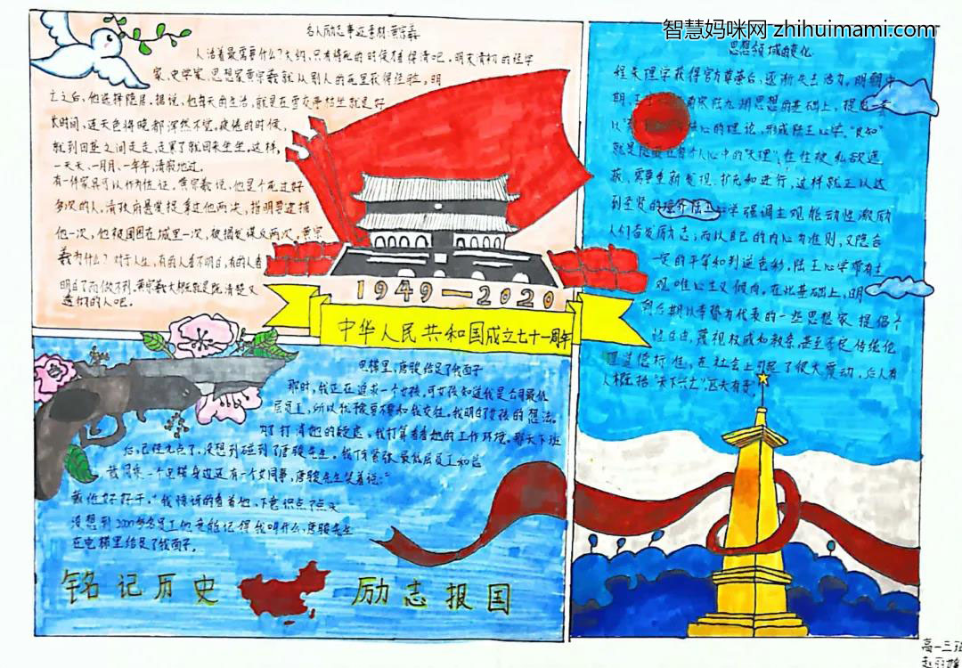 铭记历史励志报国主题手抄报-图4