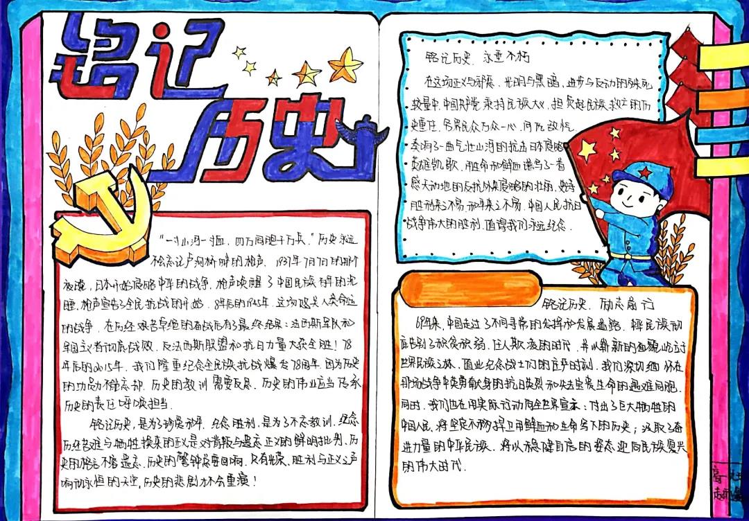 铭记历史励志报国主题手抄报-图9