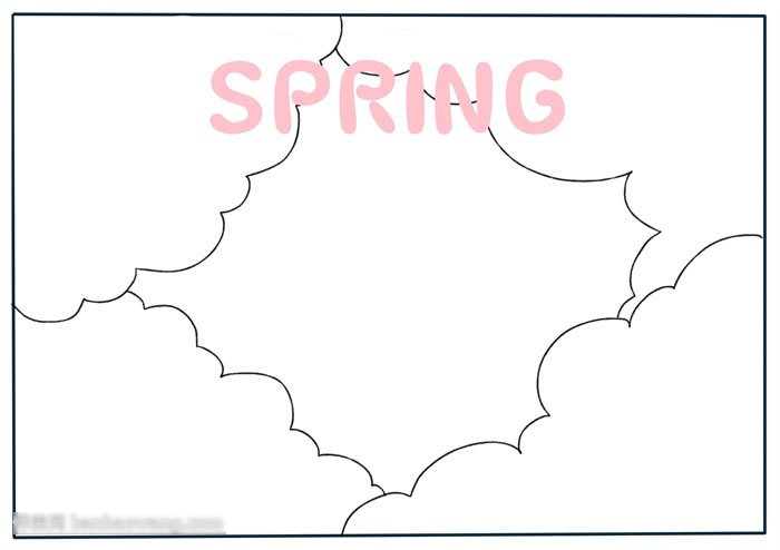 春天英语手抄报漂亮-图1