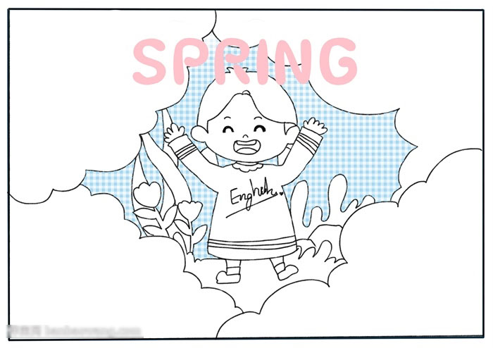 春天英语手抄报漂亮-图3
