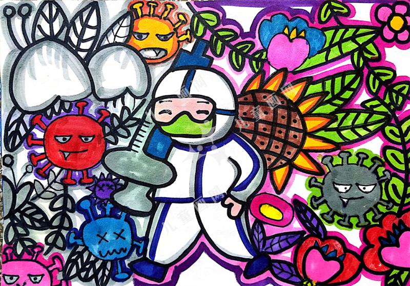 春暖花开创意儿童画