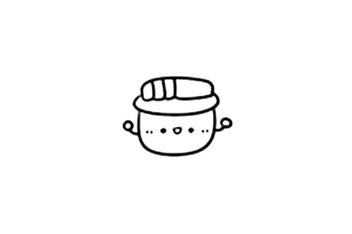 简单可爱的锅怎么画-图3