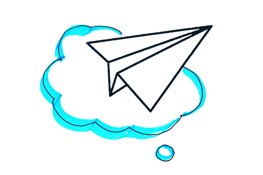 如何画纸飞机简笔画-图3