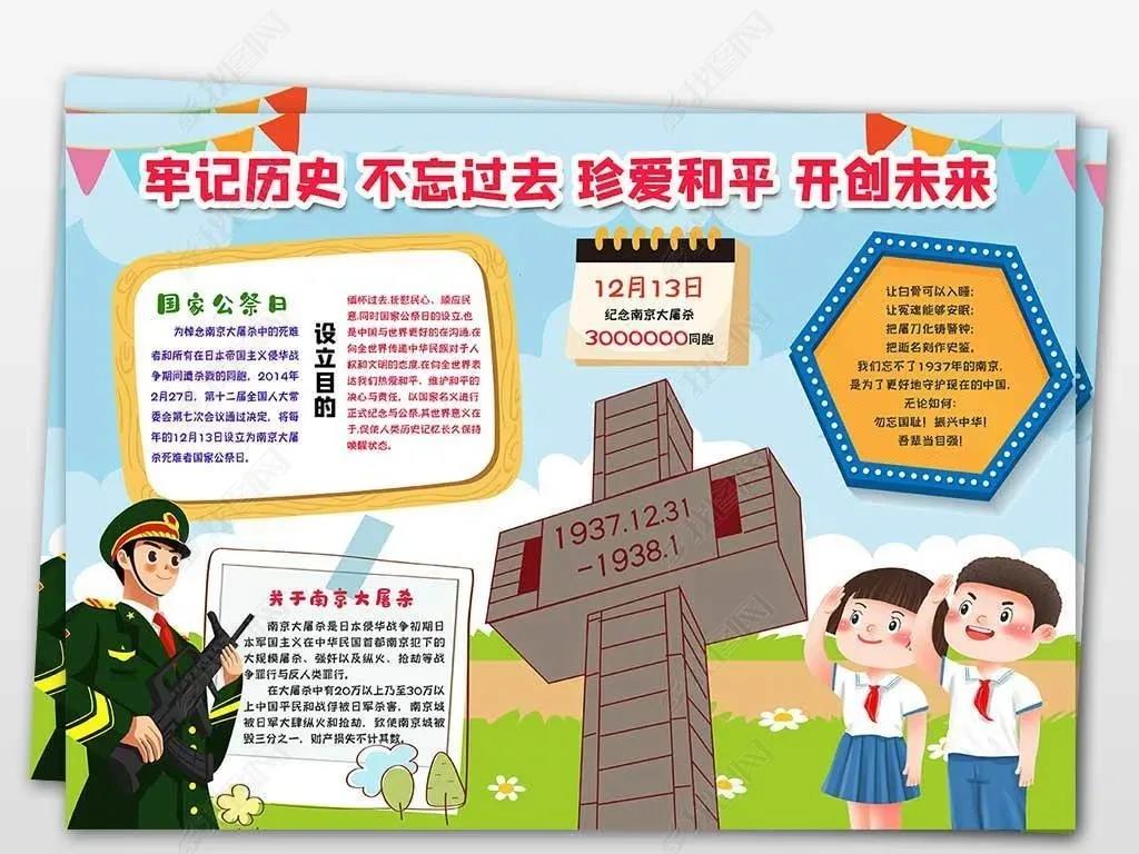 不忘历史——国家公祭日手抄报内容-图4
