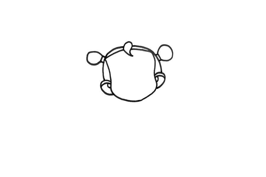 一步一步学画哪吒简笔画-图1