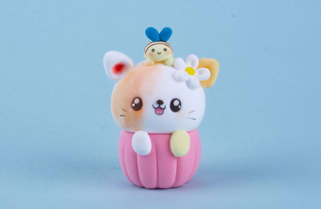 纸杯小猫粘土手工教程