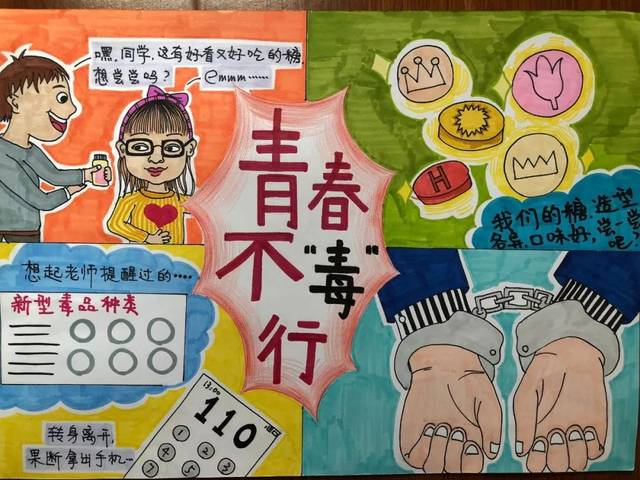 无毒青春创意画一等奖-图3