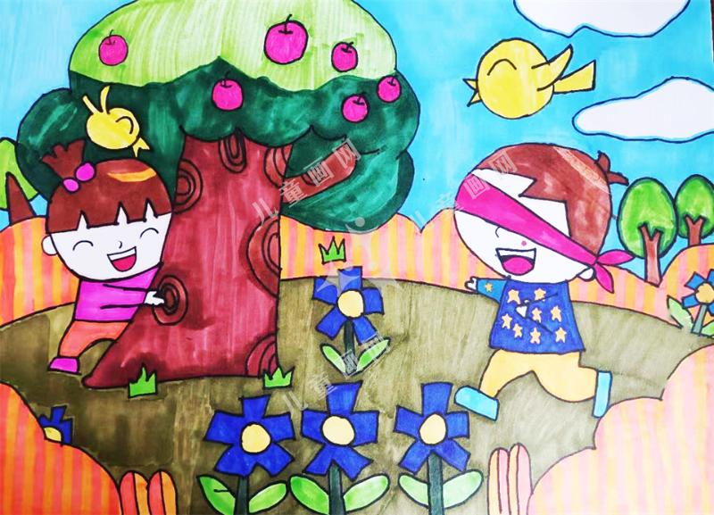 捉迷藏绘画获奖