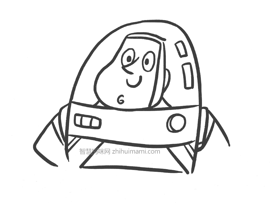 玩具总动员巴斯光年怎么画-图8