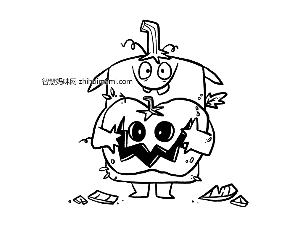 可爱万圣节简笔画怎么画-图7