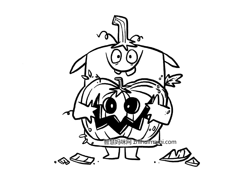 可爱万圣节简笔画怎么画-图8