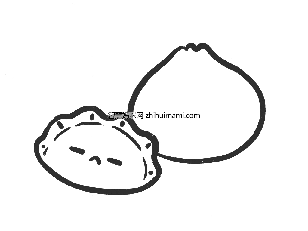 饺子包子超简单早餐简笔画教程-图6