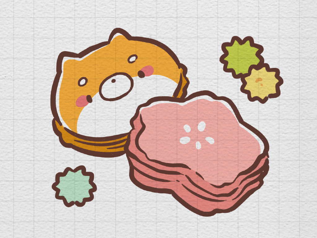 一组漂亮的甜品简笔画图片-图2