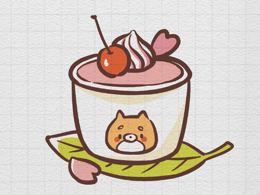 一组漂亮的甜品简笔画图片-图8