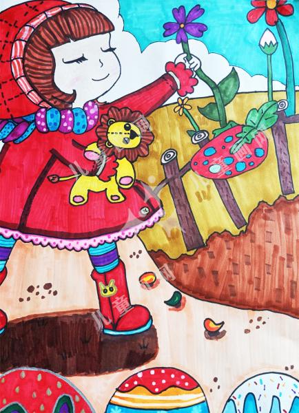 漂亮创意画-童年