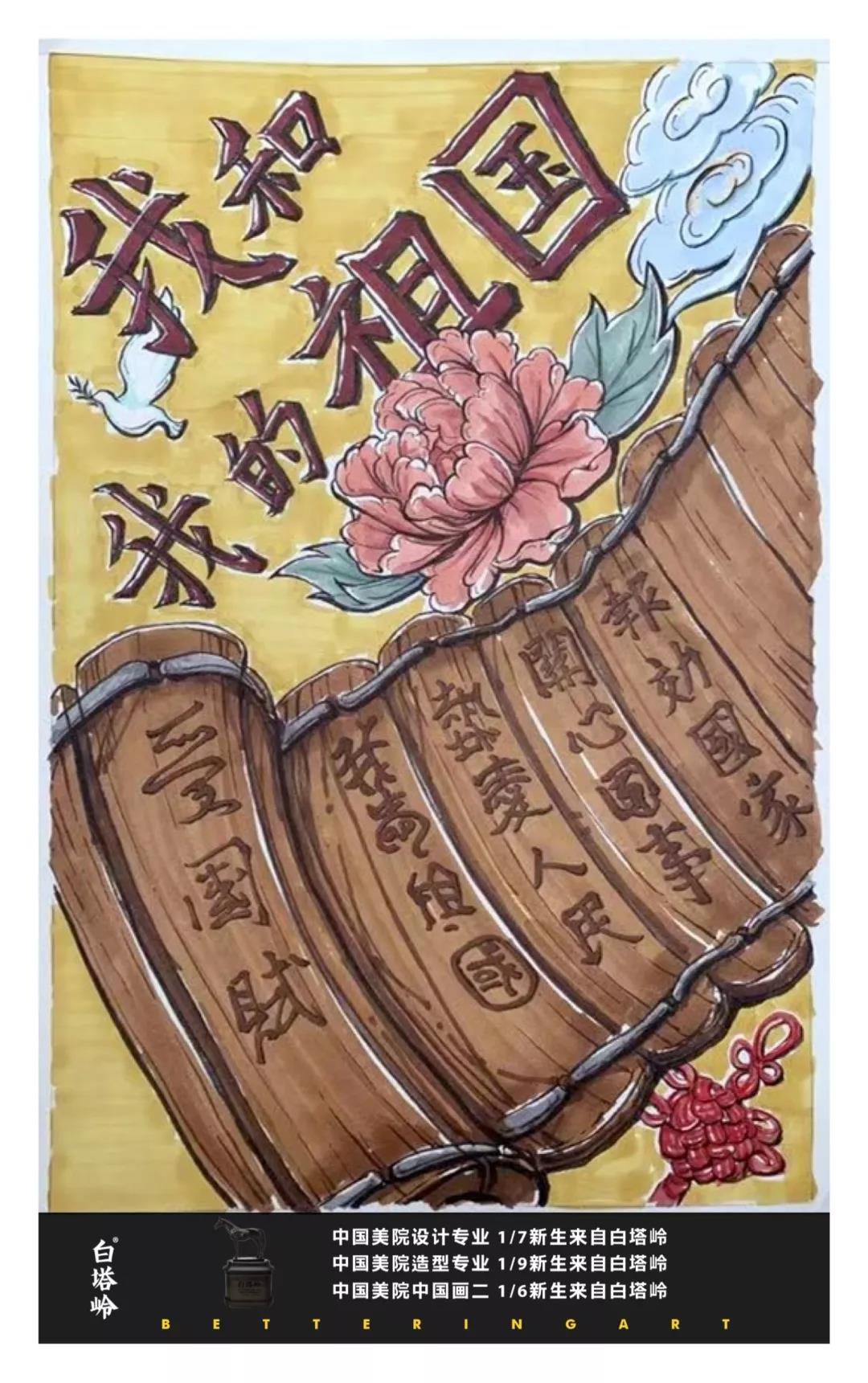 锦绣中华爱国绘画图片-图5