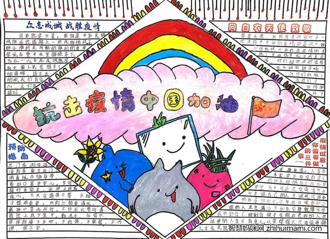 关于新型冠状病毒疫情防控的手抄报-图2