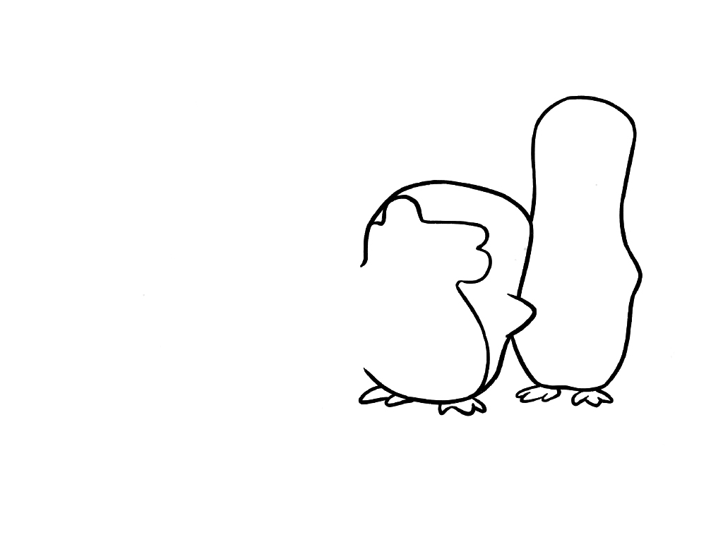 如何画马达加斯加的企鹅简笔画-图2