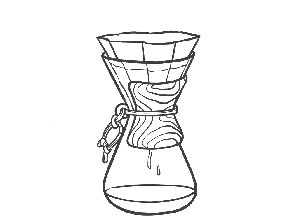 手磨咖啡小物简笔画图片-图3