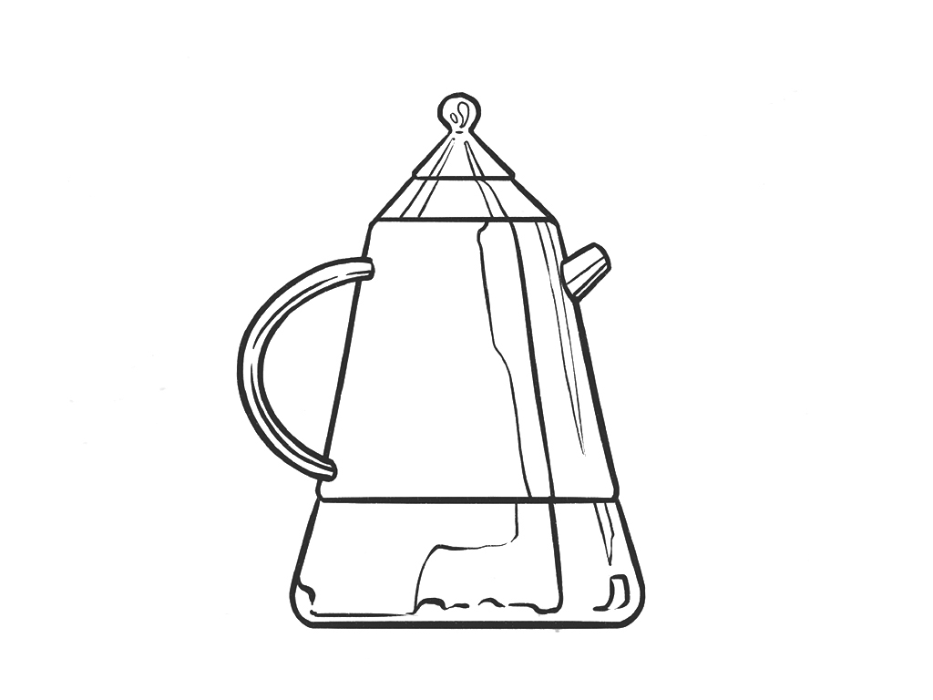 手磨咖啡小物简笔画图片-图8