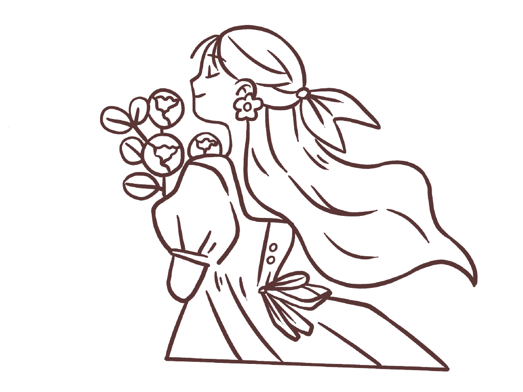 可爱少女头像简笔画-图6