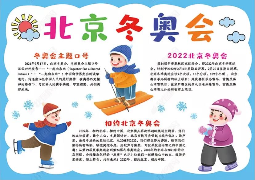 北京冬奥会手抄报内容及手抄报图片大全-图16