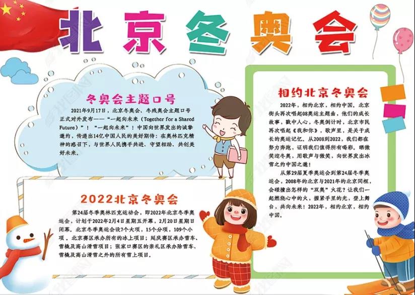 北京冬奥会手抄报内容及手抄报图片大全-图17