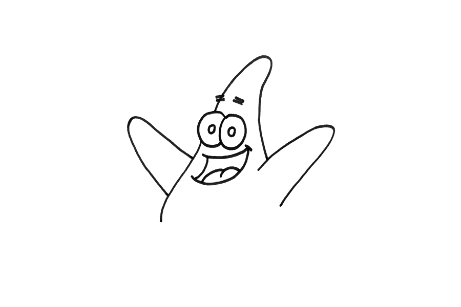 可爱派大星怎么画-图2