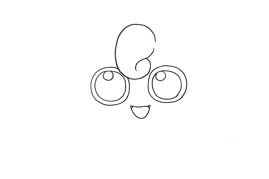 胖丁简笔画画法图解-图1