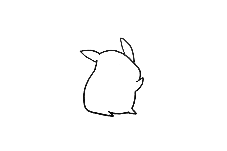 学画超简单皮卡丘画法-图1