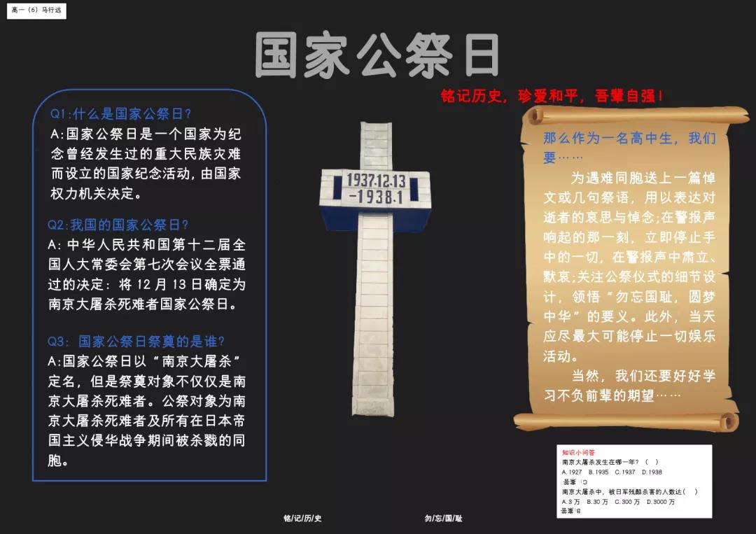 2021年国家公祭日手抄报绘画一等奖-图6