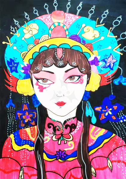 玻凌洋人物绘画