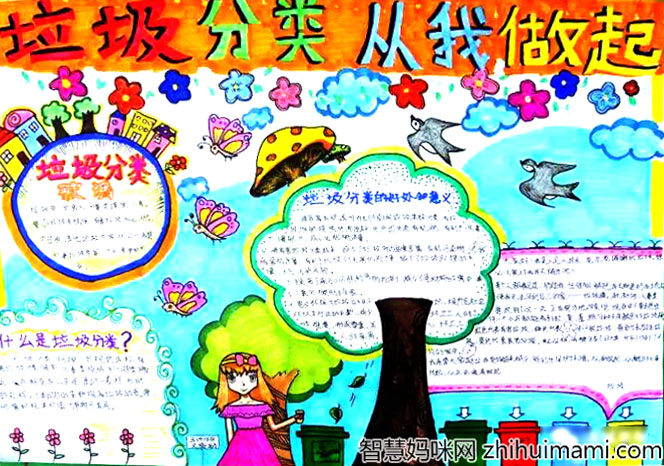 5张关于垃圾分类的手抄报图片-图2