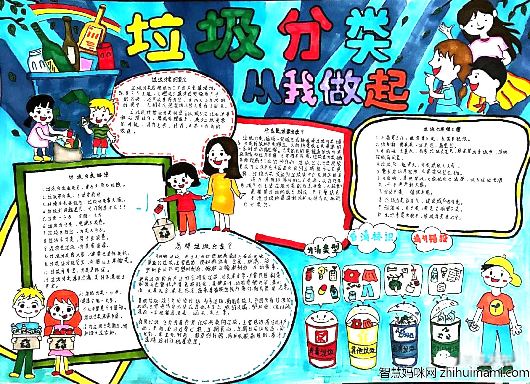 垃圾分类手抄报简单好画-图5