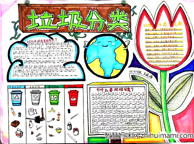 如何画垃圾分类我最棒的手抄报-图2