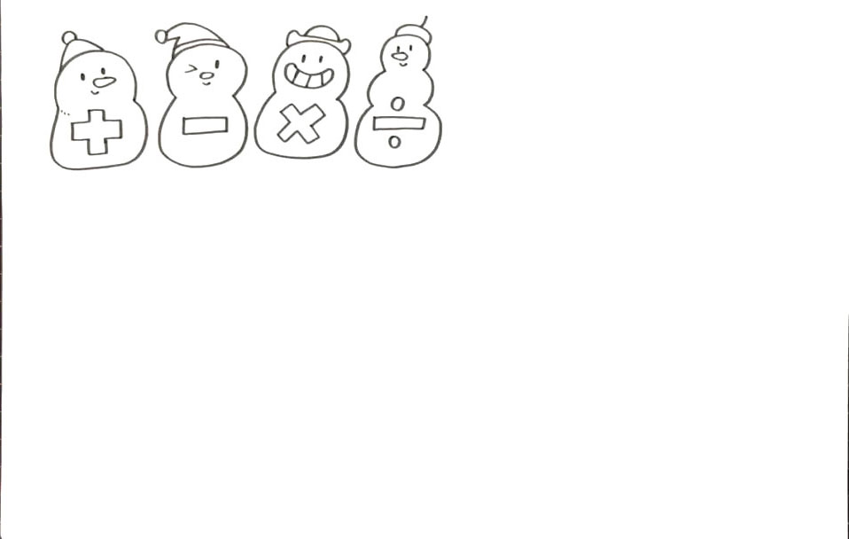 数学学科手抄报简单好画-图1